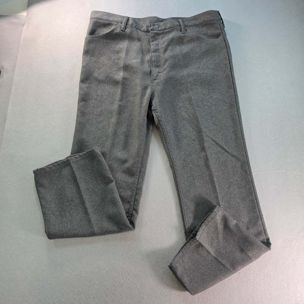 Vintage Wrangler Wrancher 82HG Mens 40x30 Gray Dress Jeans USA Made